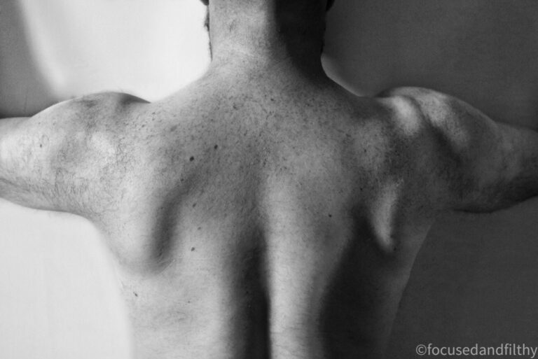 His Back